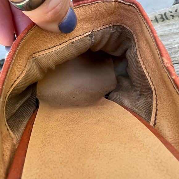 Vintage 70s 80s cognac heeled mules - Picture 7 of 7